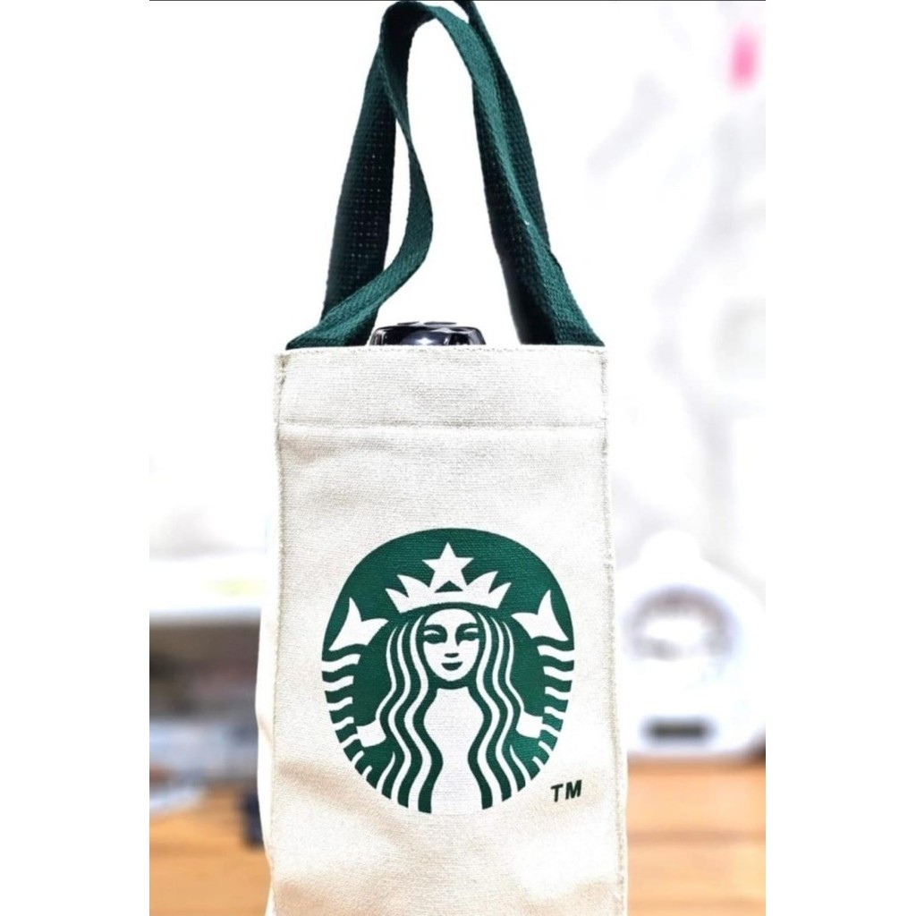 Sarung Botol Minum Tas Termos Canvas Tumbler Tali Pendek Ukuran Besar