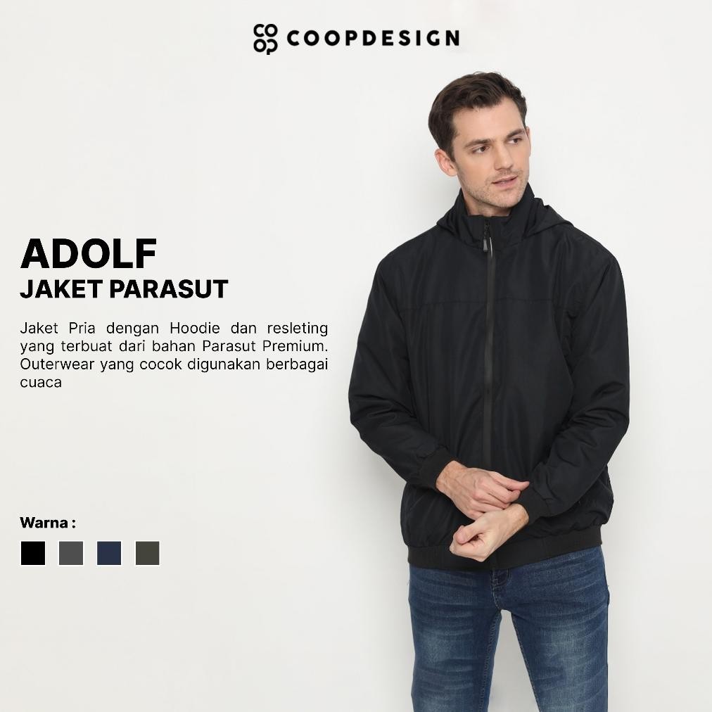 Jaket Pria Distro Keren Adolf Parasut Dengan
