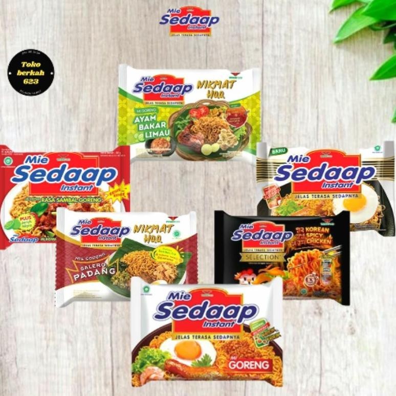 

New Produk Mie Sedaap Goreng All Variant Spicy Chicken / Salero Padang / Sambal Goreng / Ayam Bakar Limau .