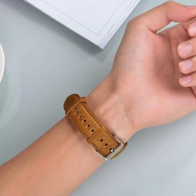 Strap Leather Huami Amazfit Pace tali jam smartwatch