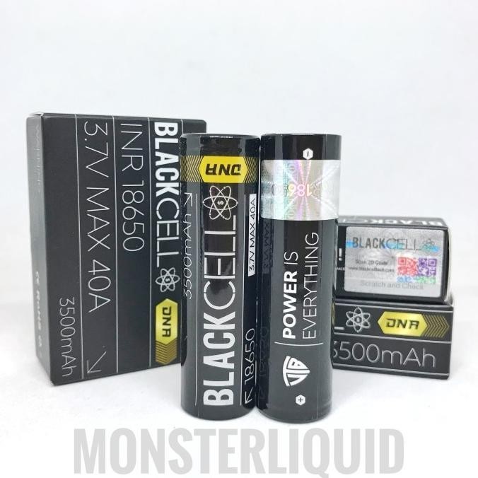 BATTERY BLACKCELL DNA YELLOW 18650 3500MAH 40A BATERAI AUTHENTIC