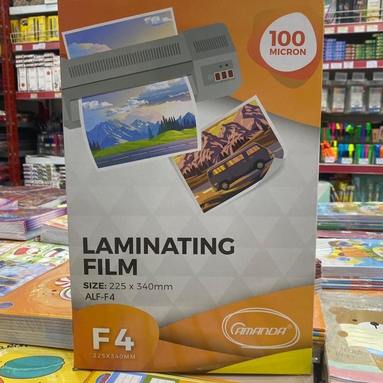 

JPF-1015 Laminating Amanda A4 / Laminating Amanda F4 // Laminating A4 / Laminating F4 (1pak isi 100 lembar) Berkualitas