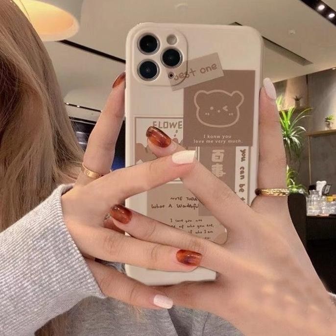 CASE OPPO A5 2020 A9 2020 A3S A1K CASING HP SOFTCASE MOTIF BEAR BOBA