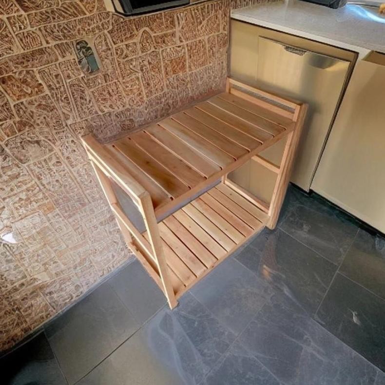 Stok Banyak Meja Kompor Gas 2 Tungku Rak Kompor gas Rak Susun Serbaguna ||