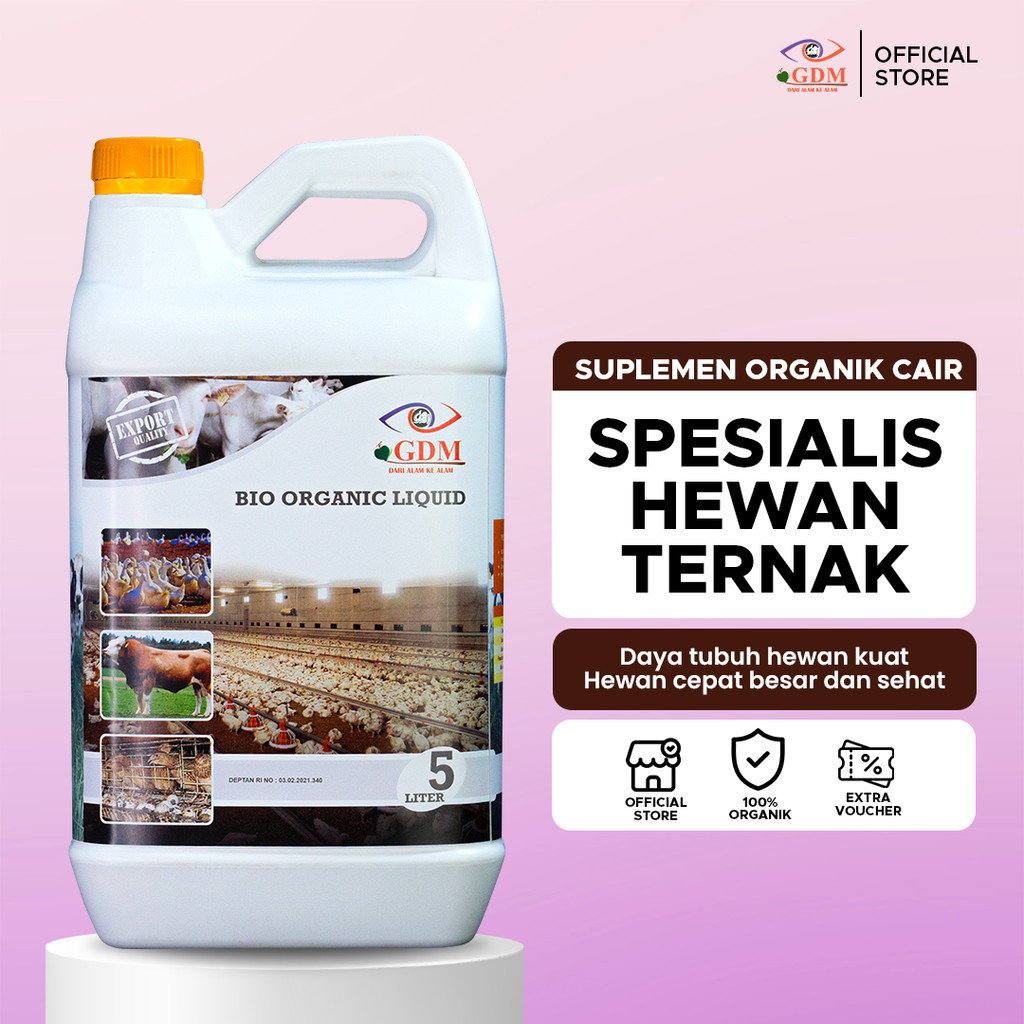 GDM Suplemen Organik Untuk Peternakan 5 Liter