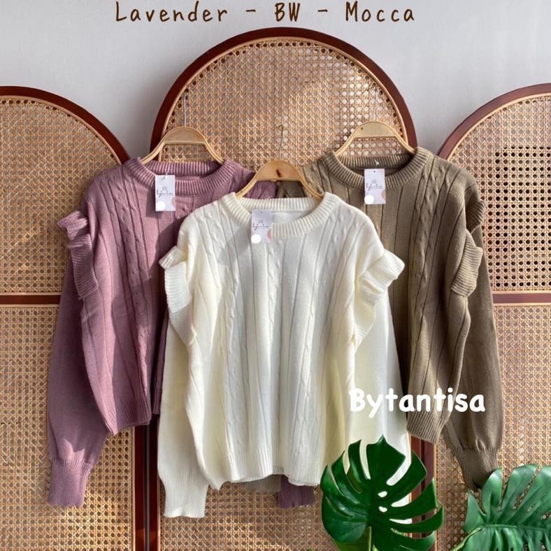Bytantisa - Blouse Rajut Cable Ruffle Nisa