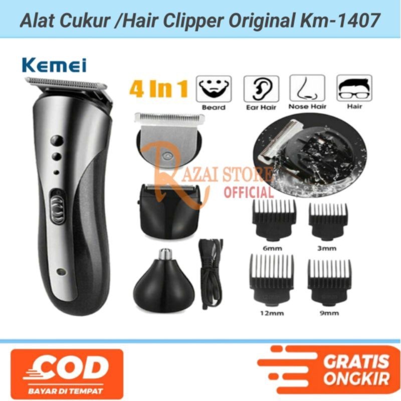 BEST SELLER Alat Mesin Cukur Rambut Alat Pangkas Rambut Pria Hair Clipper Kemei