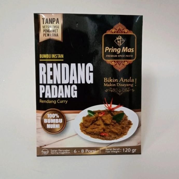 

PRING MAS BUMBU INSTAN RENDANG PADANG 120 GR H85S