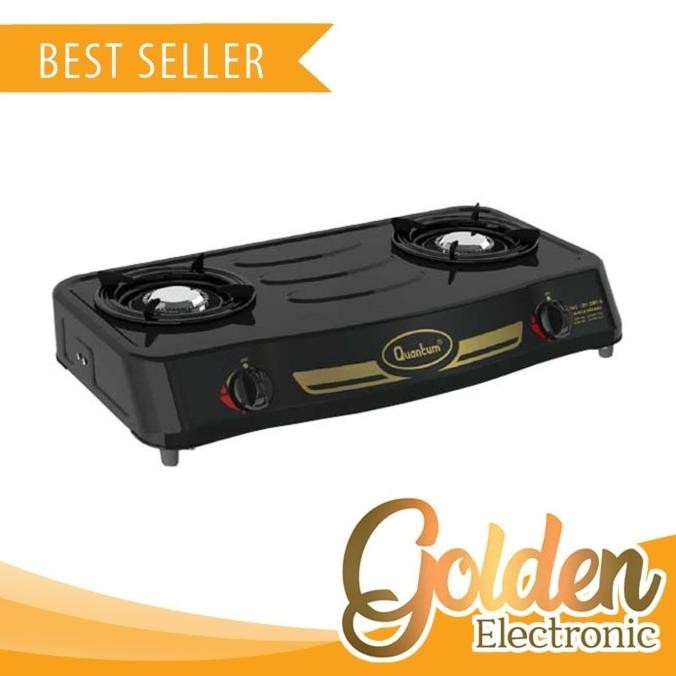 Kompor Gas 2 Tungku Quantum QGC-201DMP-B / QGC 201 DMPB / QGC-201DMPB