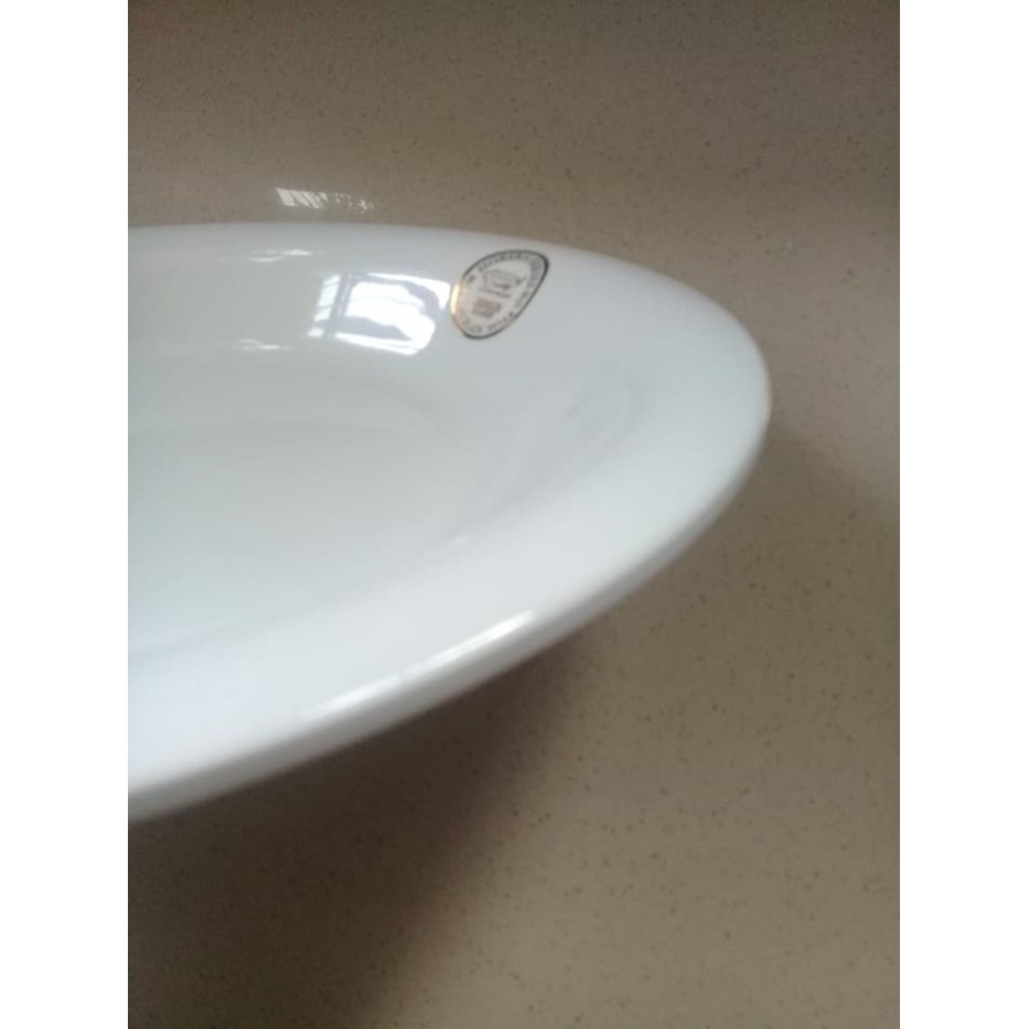 Piring Lontong 10"Putih Horeka Porcelain Melamine Golden Dragon P6210