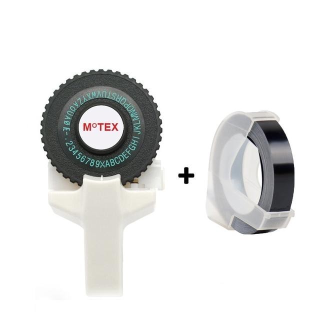

SALE MOTEX Dymo Embossing Label Maker Printer Label DIY Manual Typewriter Tape Capital Mesin Pembuat Un04