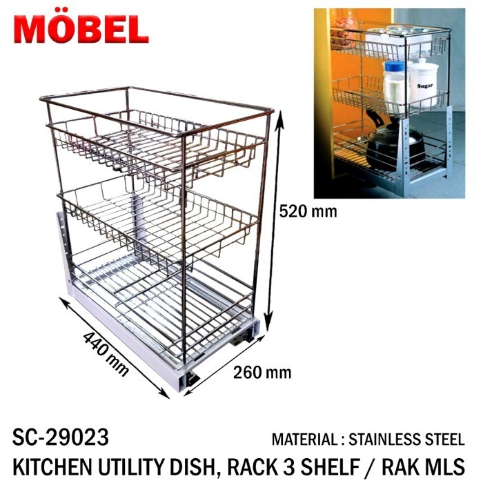 Rak Piring Stainless Kitchen Set