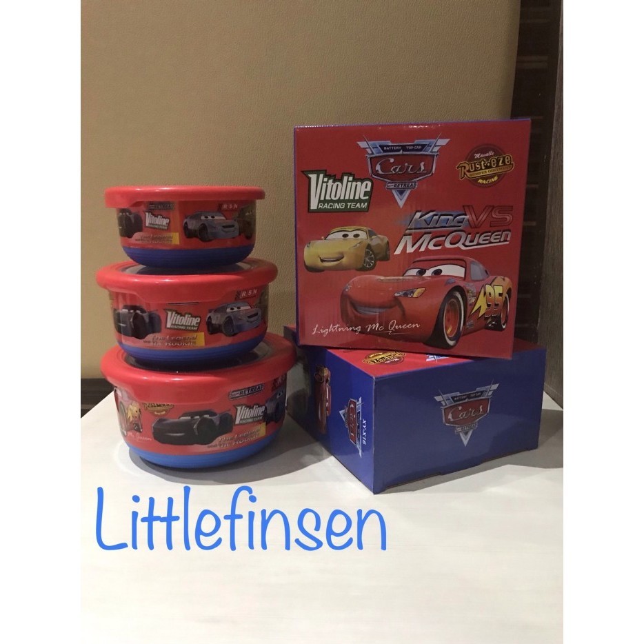 Set Mangkok/Kotak Makan Karakter/Mangkok Stainless