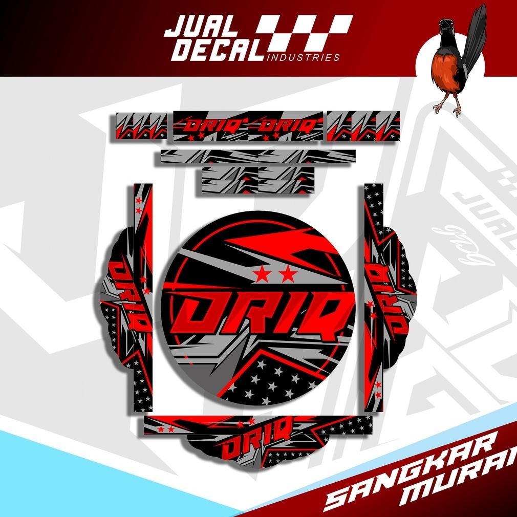Stiker Decal Tebok Murai Oriq Livery Nomor 1 2 3 4 Stiker Sangkar Burung New Kandang Bulat Bisa Cust