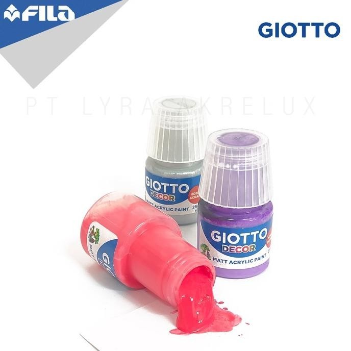 

Cat Akrilik Set Giotto Decor Acrylic Paint Set 12 Warna 25Ml Fany Mall
