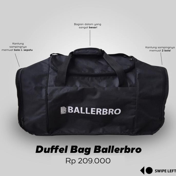 Duffel Bag Olahraga BALLERBRO - Tas Basket Selempang Fitness Gym NS