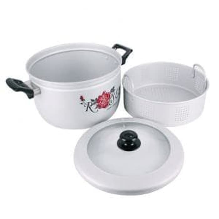 TERBAIK STEAMER / KUKUSAN / PANCI PANCAGUNA TUTUP KACA 30 CM Maspion Termurah