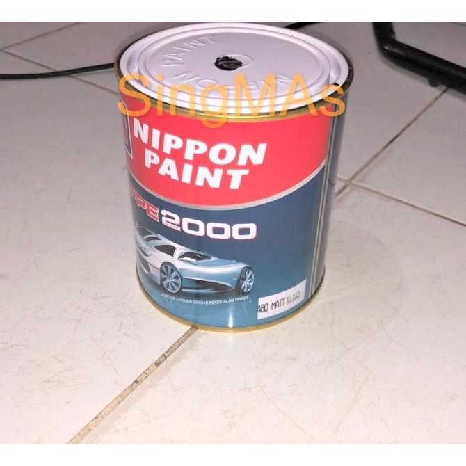 NIPPE 2000 BLACK 480 MATT HITAM DOFF CAT Duco /Mobil/Besi/Mebel/Pagar