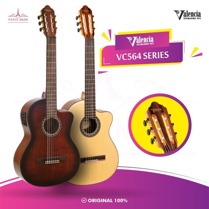 Ami Valencia Vc564Ce Gitar Classic Electric 4/4