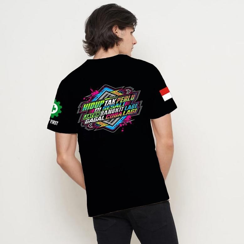 Promo Baju Kaos Pria Boss Muda Punya Cerita Jatuh Bangkit Lagi Gagal Coba Lagi