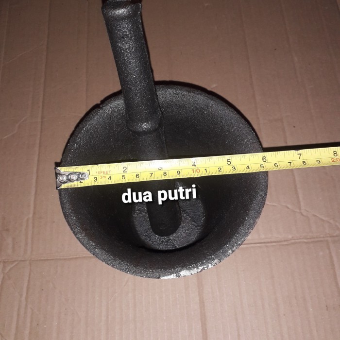 LUMPANG BESI UNTUK TUMBUK BUMBU JAMU DLL. UKURAN KECIL