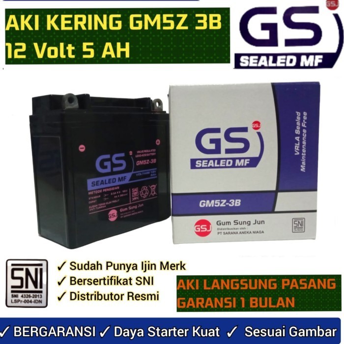 Aki Motor Mio Smile Sporty Jupiter Burhan Supra Lama Aki Kering