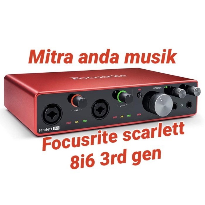 

rite slett 8i6 3rd gen usb audio interface soundd recording
