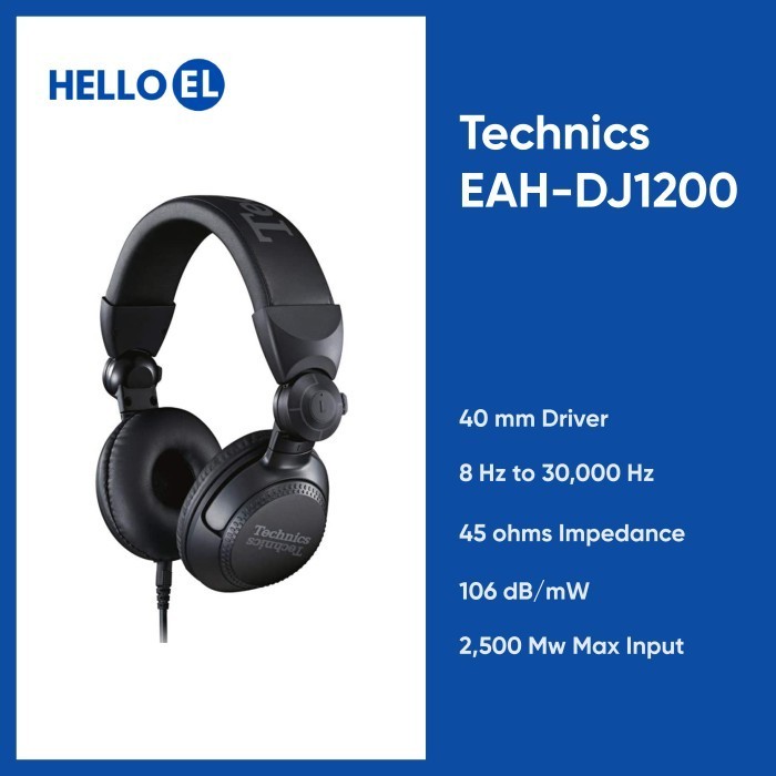 

Teccs EAH-DJ1200 EAH DJ1200 Studio Monitoring Headphones