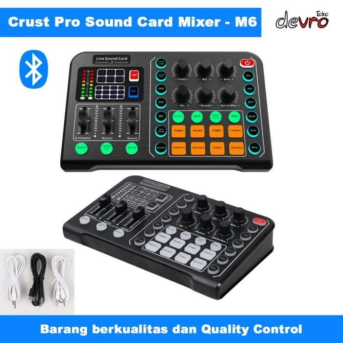 

Soundd Sound d Live ardcast Mixer - Crust Pro M6