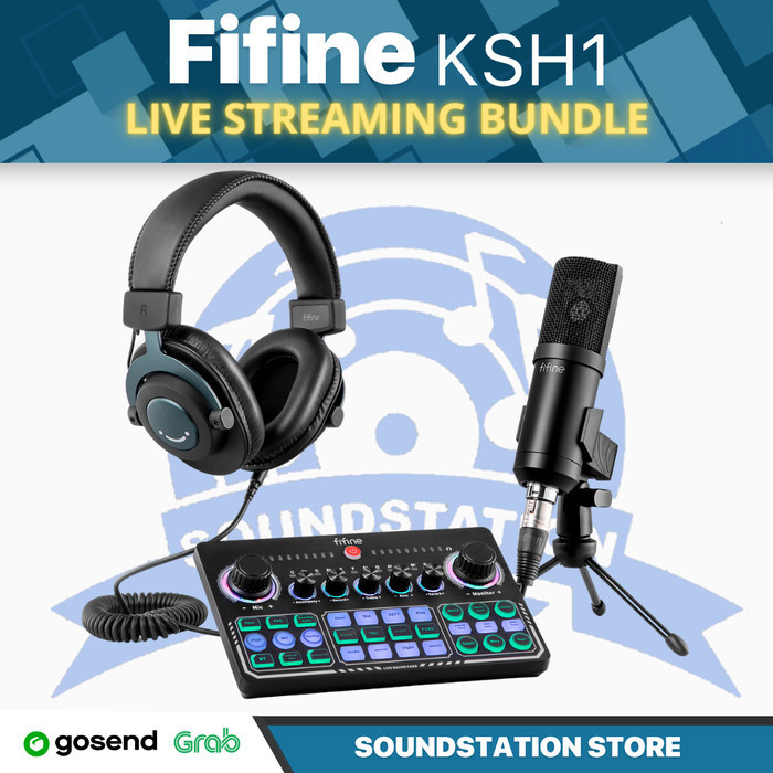 

FIFINE KSH1 Live Streaming Mixers Soundd Paket Podcast