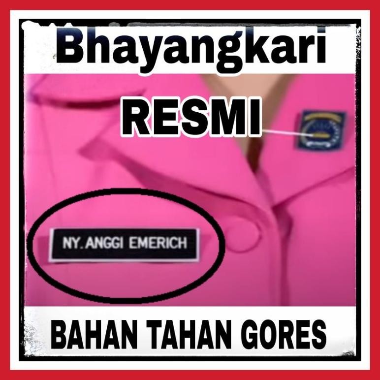 

VD08 NAME TAG BHAYANGKARI RESMI, ATRIBUT PAPAN NAMA ASN / PNS - UKIR/GRAVIR/ENGRAVED/LUBANG - Bahan TAHAN Dari GORESAN# Hologram Style #Name Tag Indonesia Original