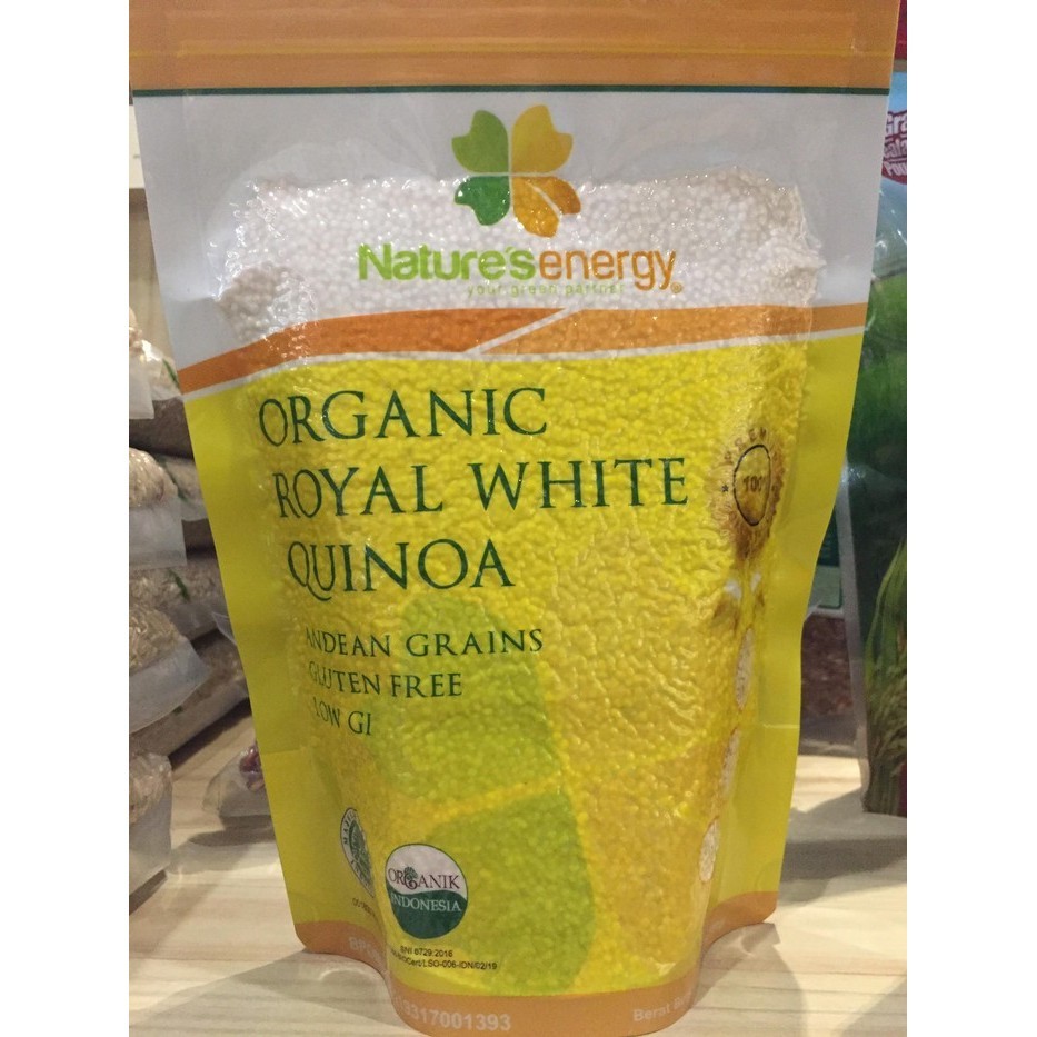 

Terlaris Organic Royal White Quinoa by Nature Energy 250g SALE