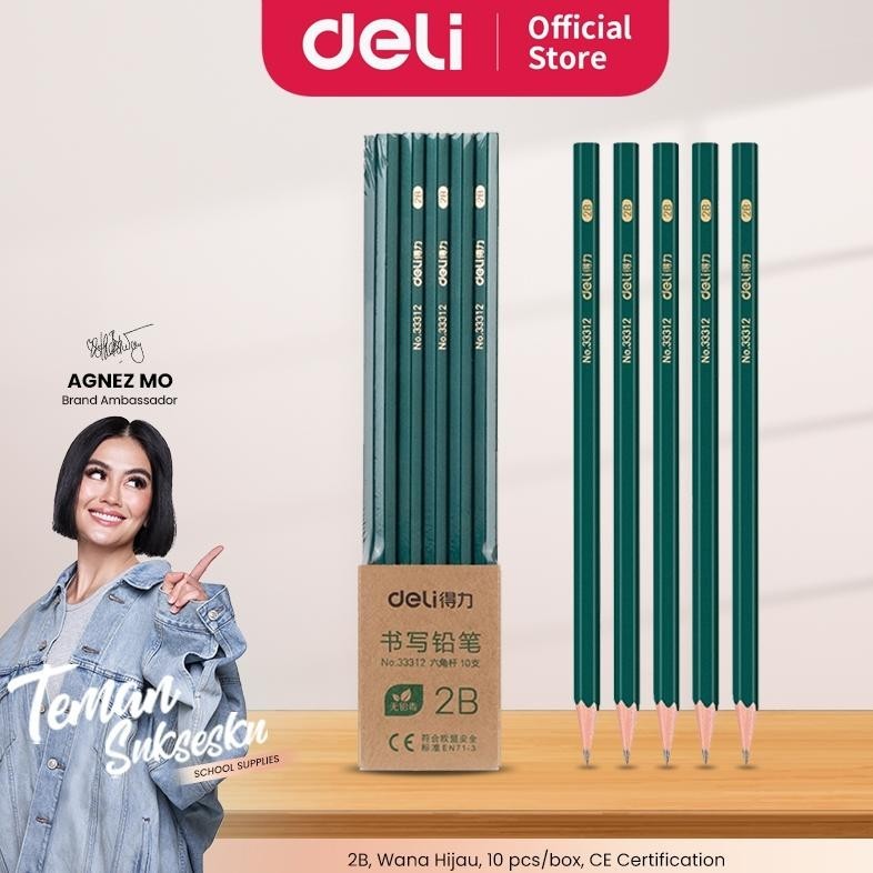 

Deli Pensil Kayu Hb/2B 10Pcs/Box 33312 Sale