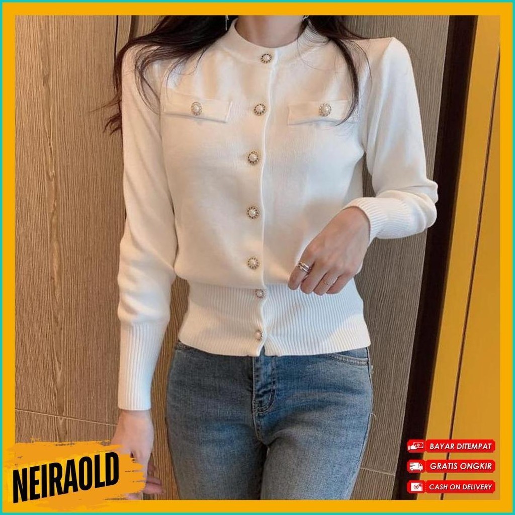 Ajw Atasan Rajut Korean Style Wanita Premium Import Lengan Panjang Kekinian High Quality Xaz | Baju 