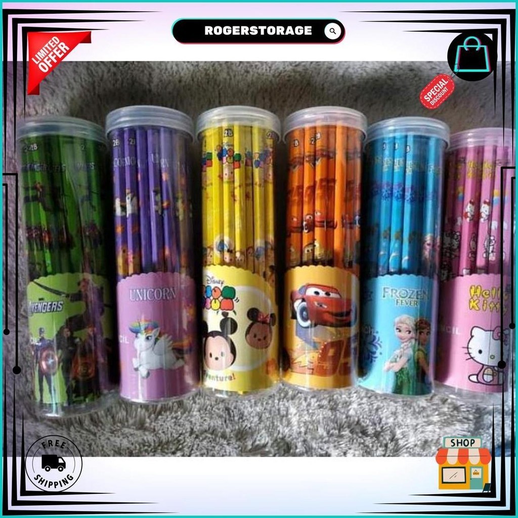 

(10 Pcs) Pencil 2B Karakter Lucu Per 10 Pcs Gratis Ongkir