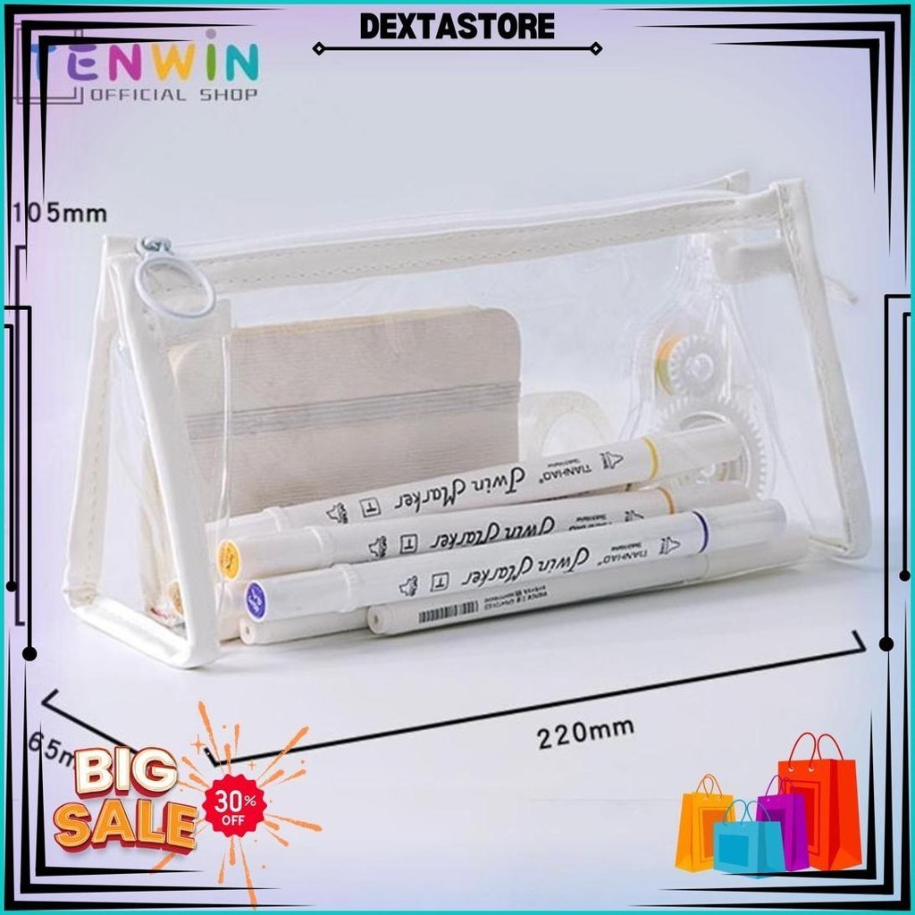 

Cod Mini Pouch Kotak Pensil Transparant Travel Make Up Hp Lucu Mudah Dibawa Kotak Alat Tulis- Warna Warni Promo
