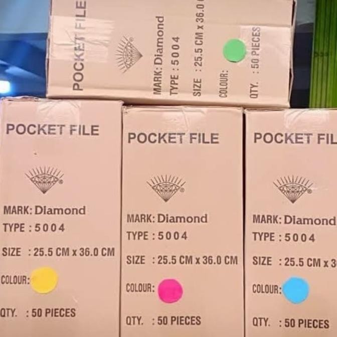 

Map Pocket File Diamond 5004 Perbox Isi 50 Pcs Murah Premium