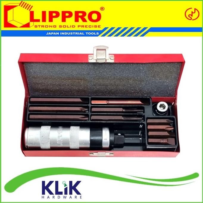 Lippro Obeng Ketok Set 12 Pcs - Impact Screwdriver Set