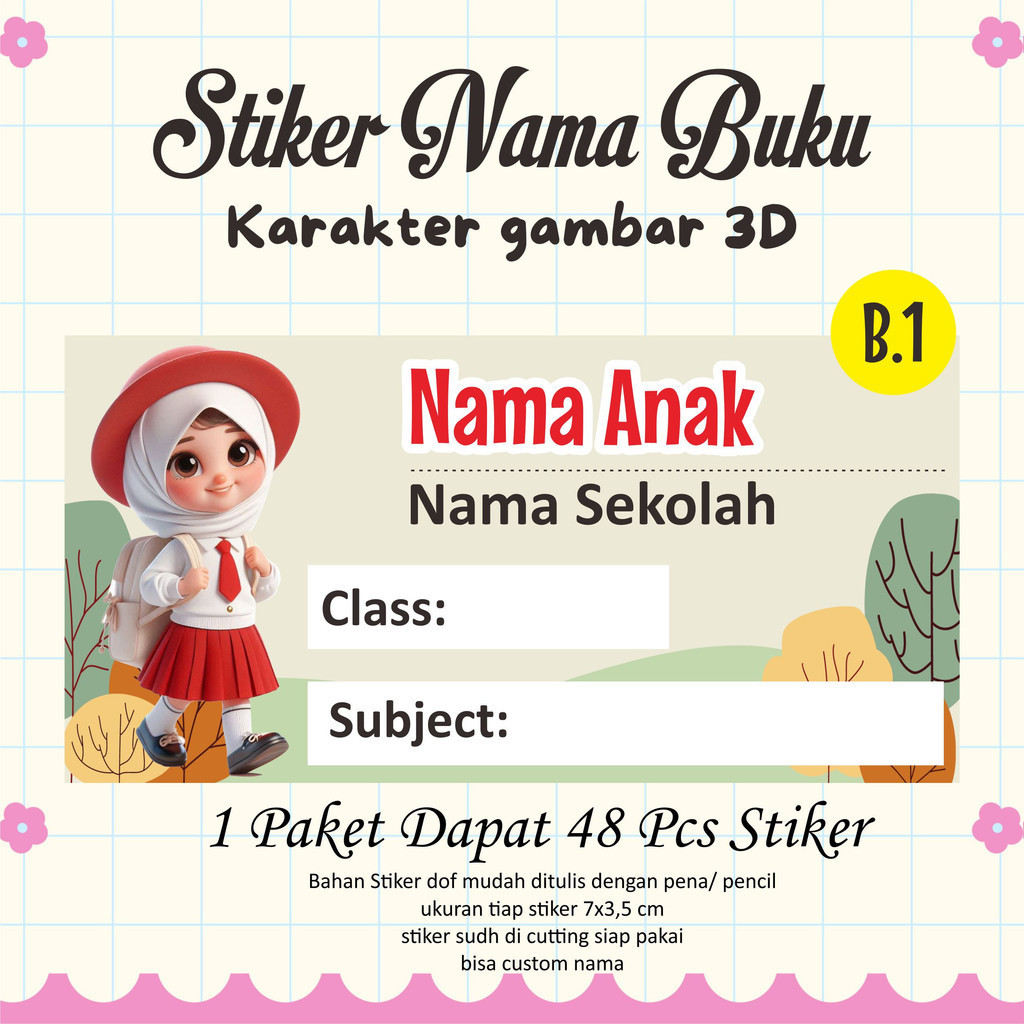 

Stiker nama buku stiker sampul custom nama dan nama sekolah Stiker Buku Sekolah Size besar