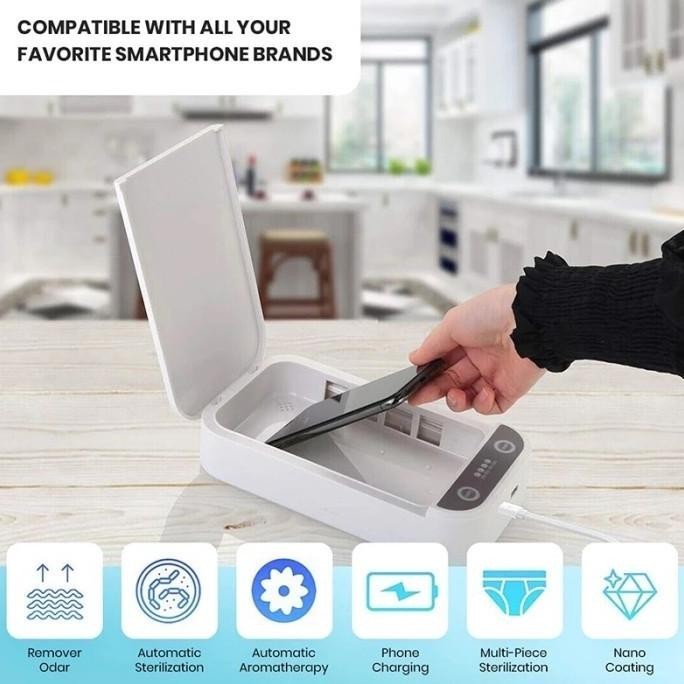 }}}}}}] UV STERILIZER BOX STERIL DISINFEKTAN 99%UTK MASKER, UANG, HP DLL