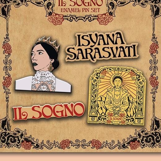 Isyana Sarasvati Enamel Pin Set - Il Sogno Series