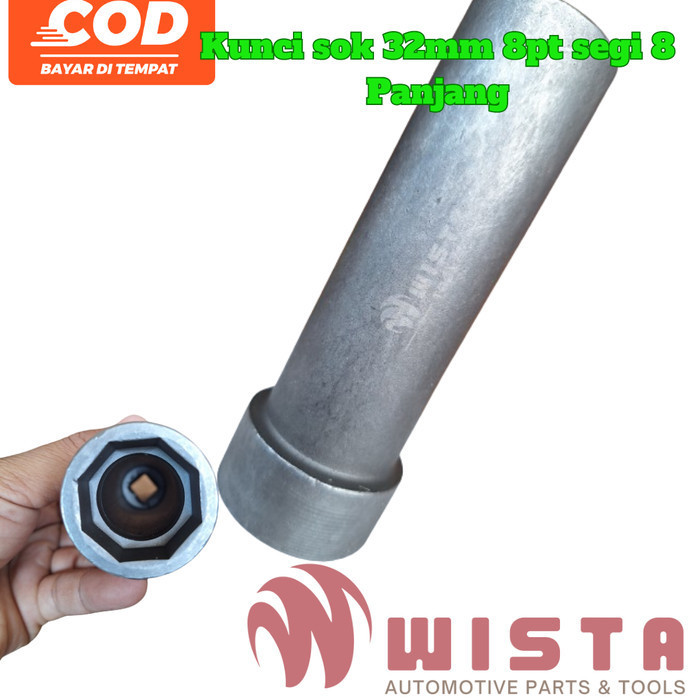 Wista Kunci Sok 32Mm 8Pt Panjang Untuk Kunci Komstir Honda