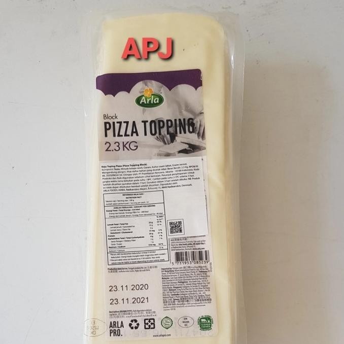 

keju mozzarela arla kemasan 2.3 kg p35m