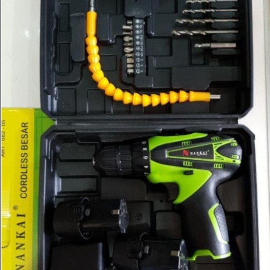 Xenon 2 Baterai Cordless Drill Bor Baterai 12 V Ryu Charger Kenmaster