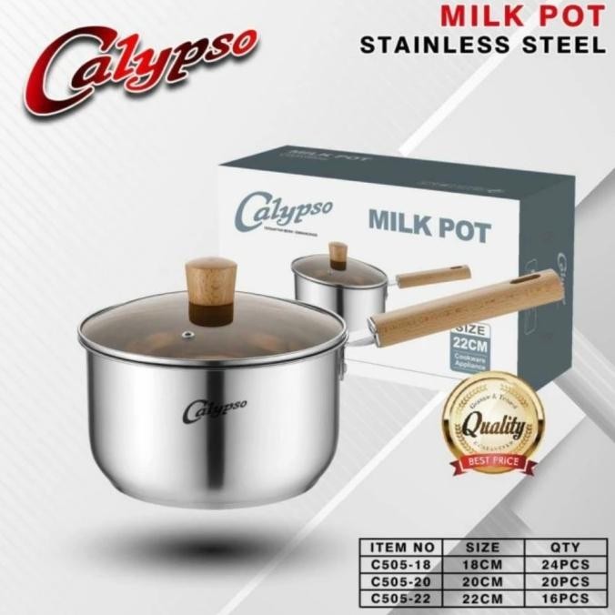 Panci Susu Calypso Stainless Food Grade/Sauce Pan/Milk Pot Calypso20Cm