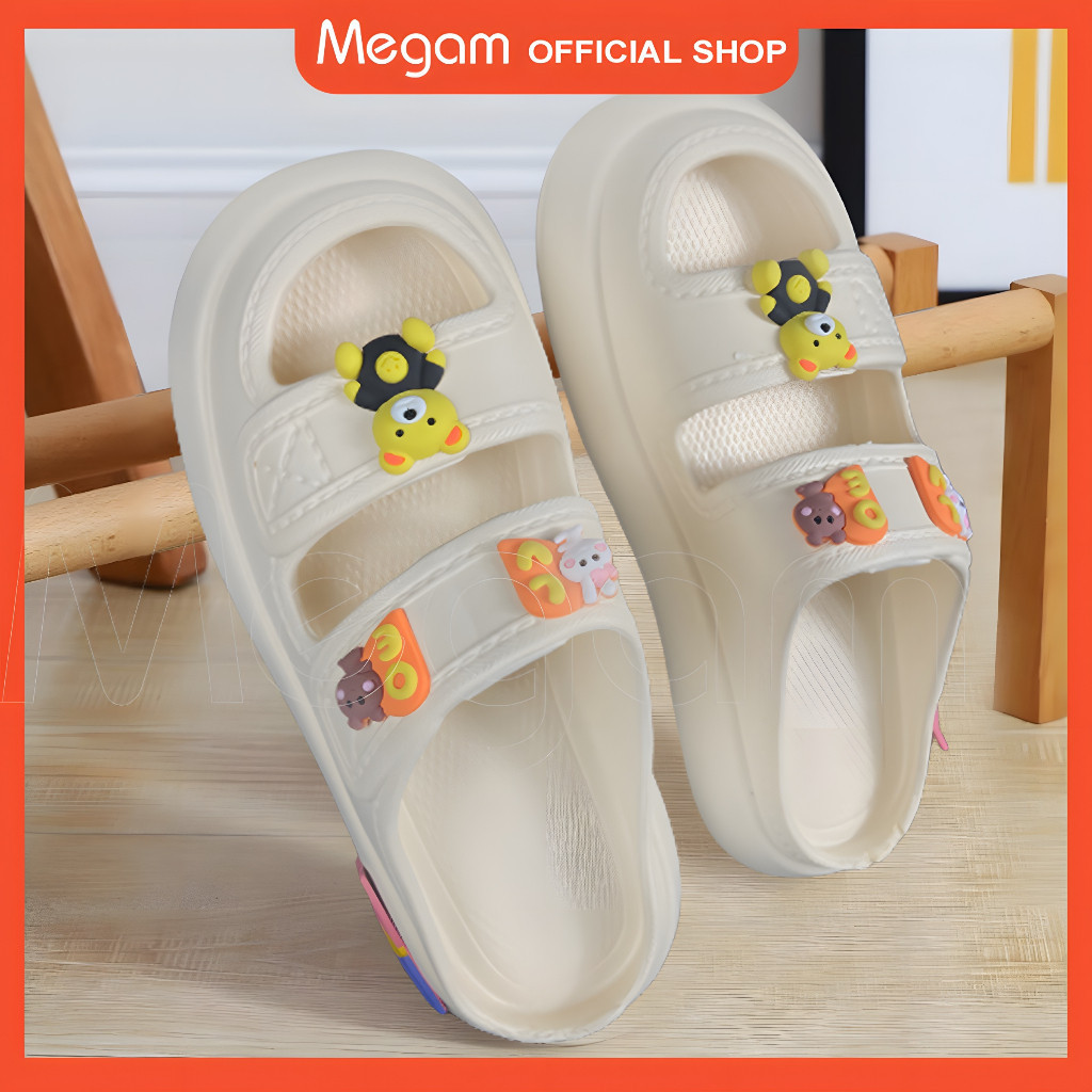 Sandal Karet Wanita // Megam Sandal Jelly Karet Tebal Sandal Wedges Wanita Terbaru Sandal Wanita Ban