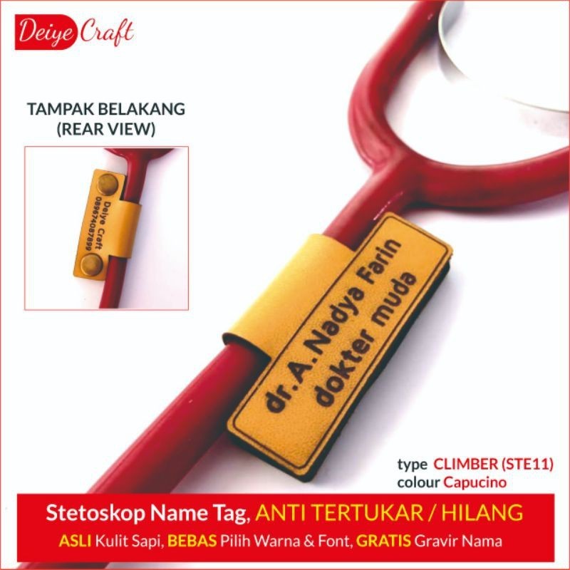 

Stetoskop Standart // NAME TAG STETOSKOP Stetotag Stetostag Custom Name Model Climber
