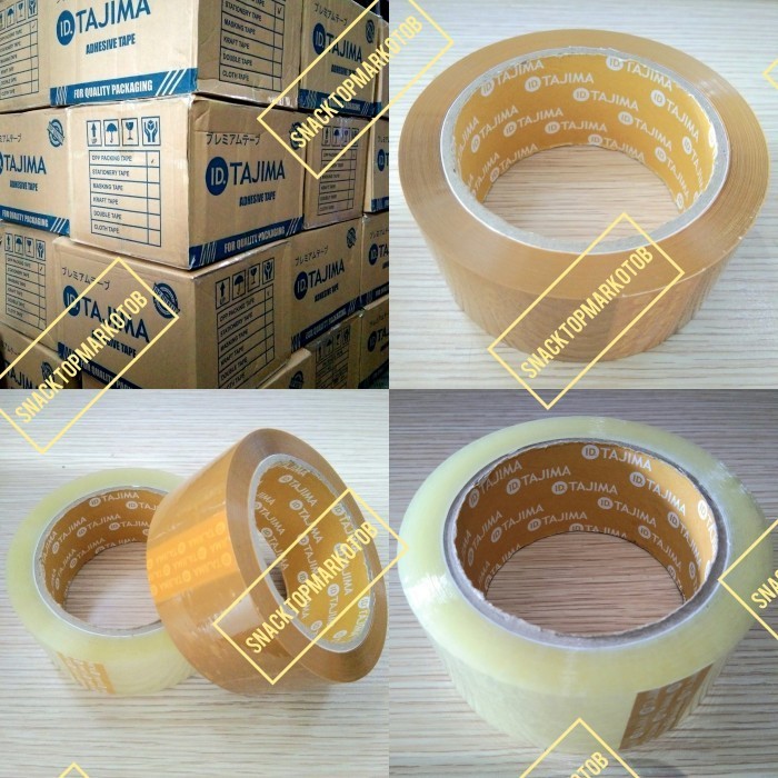 

Lakban Bening Coklat 2Inch (45Mm) 100Yards Tajima Yellow Core Per Dus