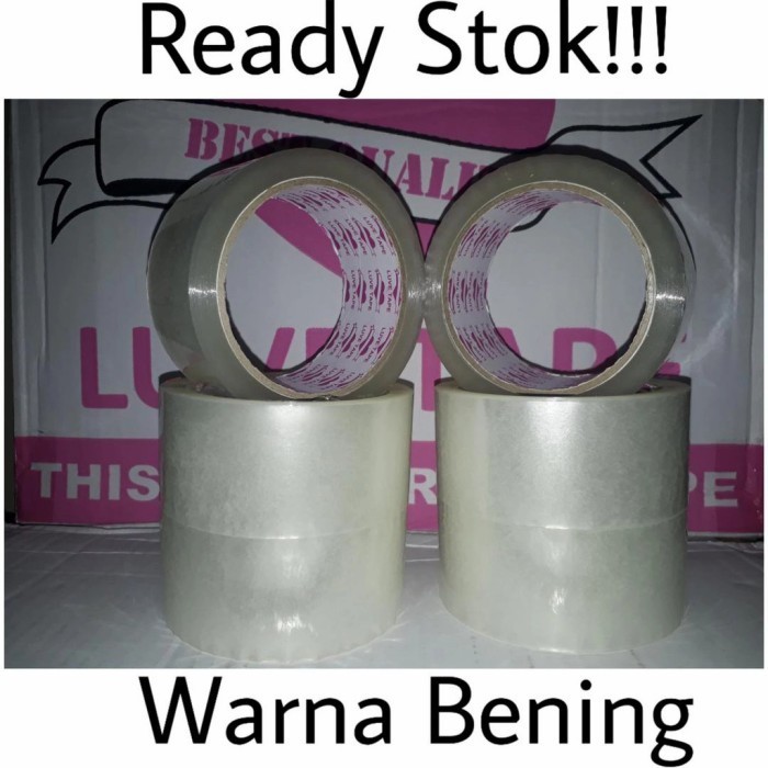 

Lakban Bening/Coklat Opp Merk Luve Tape ( Harga Carton )