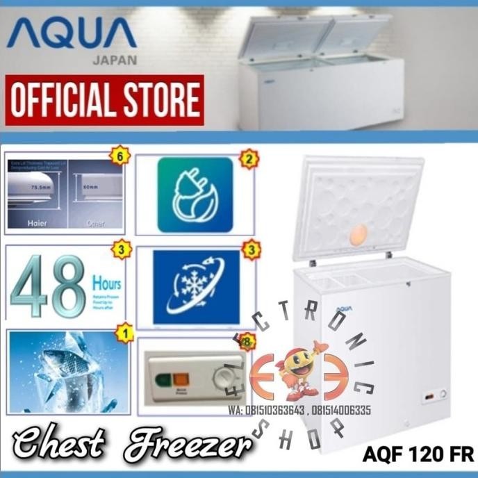 [New] Aqua Aqf120 Chest Freezer 120 L - Aqf 120 Fr